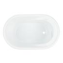 Signature Hardware White 47 x 30 in. Freestanding Bathtub with Right Drain 