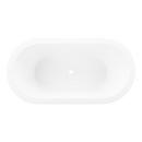 Signature Hardware White 70 x 31-3/4 in. Freestanding Bathtub with Center Drain 