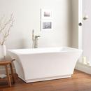 59 x 31 in. Freestanding Bathtub with Center Drain in White