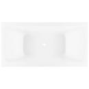 Signature Hardware White 59 x 31 in. Freestanding Bathtub with Center Drain 