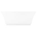 Signature Hardware White 59 x 31 in. Freestanding Bathtub with Center Drain 