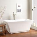Signature Hardware White 67 x 32 in. Freestanding Bathtub with Center Drain 