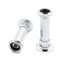 Signature Hardware Chrome Wall Mount Coupler (Set of 2) 