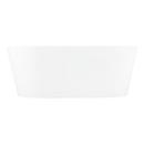Signature Hardware White 59 x 32 in. Soaker Freestanding Bathtub with Center Drain 