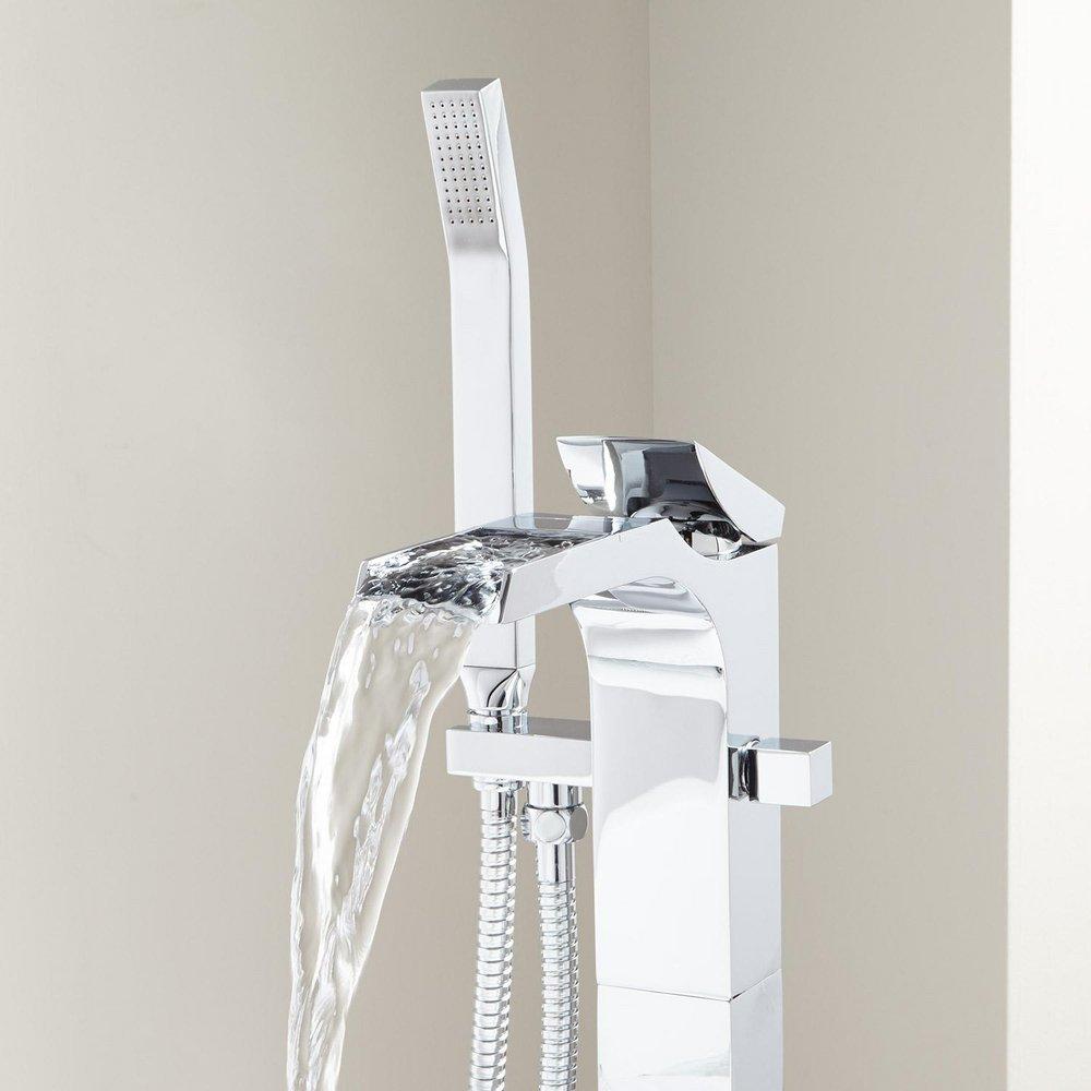 Signature Hardware Oil Rubbed Bronze Single Handle Lever Floor Mount Filler 