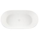 Signature Hardware Matte White 64-1/4 x 32 in. Freestanding Bathtub Center Drain 