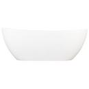 Signature Hardware Matte White 64-1/4 x 32 in. Freestanding Bathtub Center Drain 