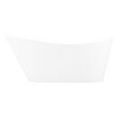 Signature Hardware White 66-7/8 x 31-3/4 in. Freestanding Acrylic Bathtub with End Drain 