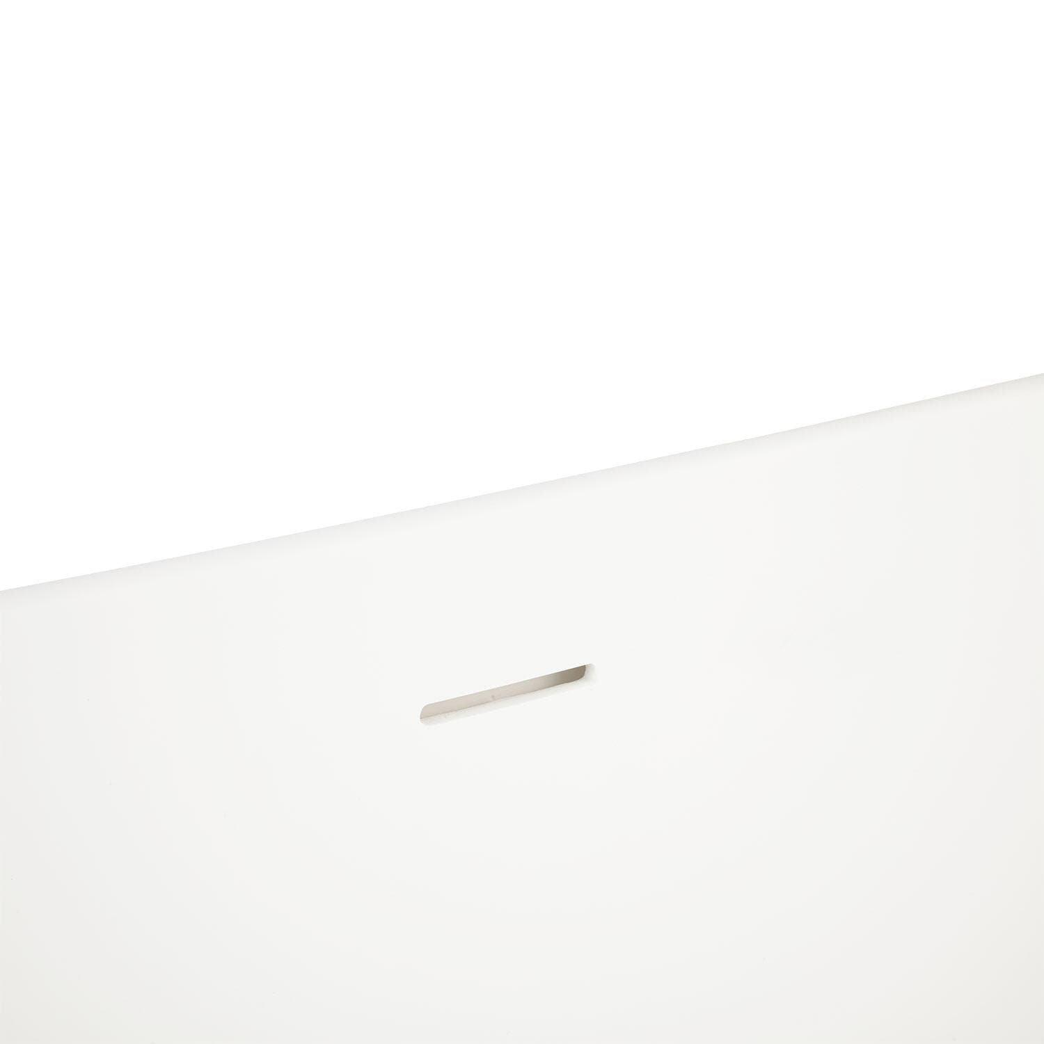 Signature Hardware White 56-1/2 x 31-1/2 in. Freestanding Bathtub with Center Drain 