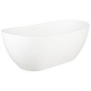 Signature Hardware White 56-1/2 x 31-1/2 in. Freestanding Bathtub with Center Drain 