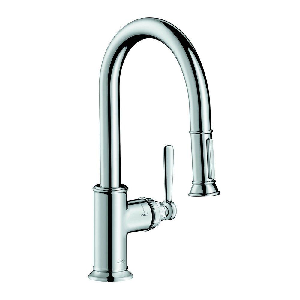 AXOR Chrome Single Handle Pull Down Kitchen Faucet 