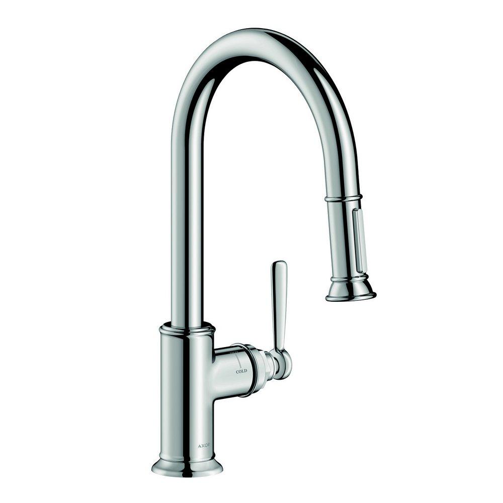 AXOR Chrome Single Handle Pull Down Kitchen Faucet 