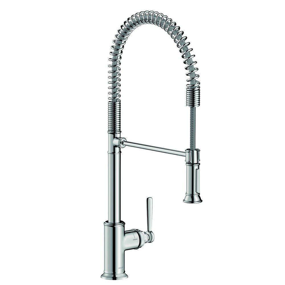 AXOR Polished Chrome Single Handle Pull Down Kitchen Faucet 