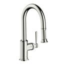 AXOR Polished Nickel Single Handle Pull Down Kitchen Faucet 