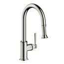 AXOR Polished Nickel Single Handle Pull Down Kitchen Faucet 