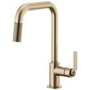 Single Handle Pull Down Kitchen Faucet in Luxe Gold