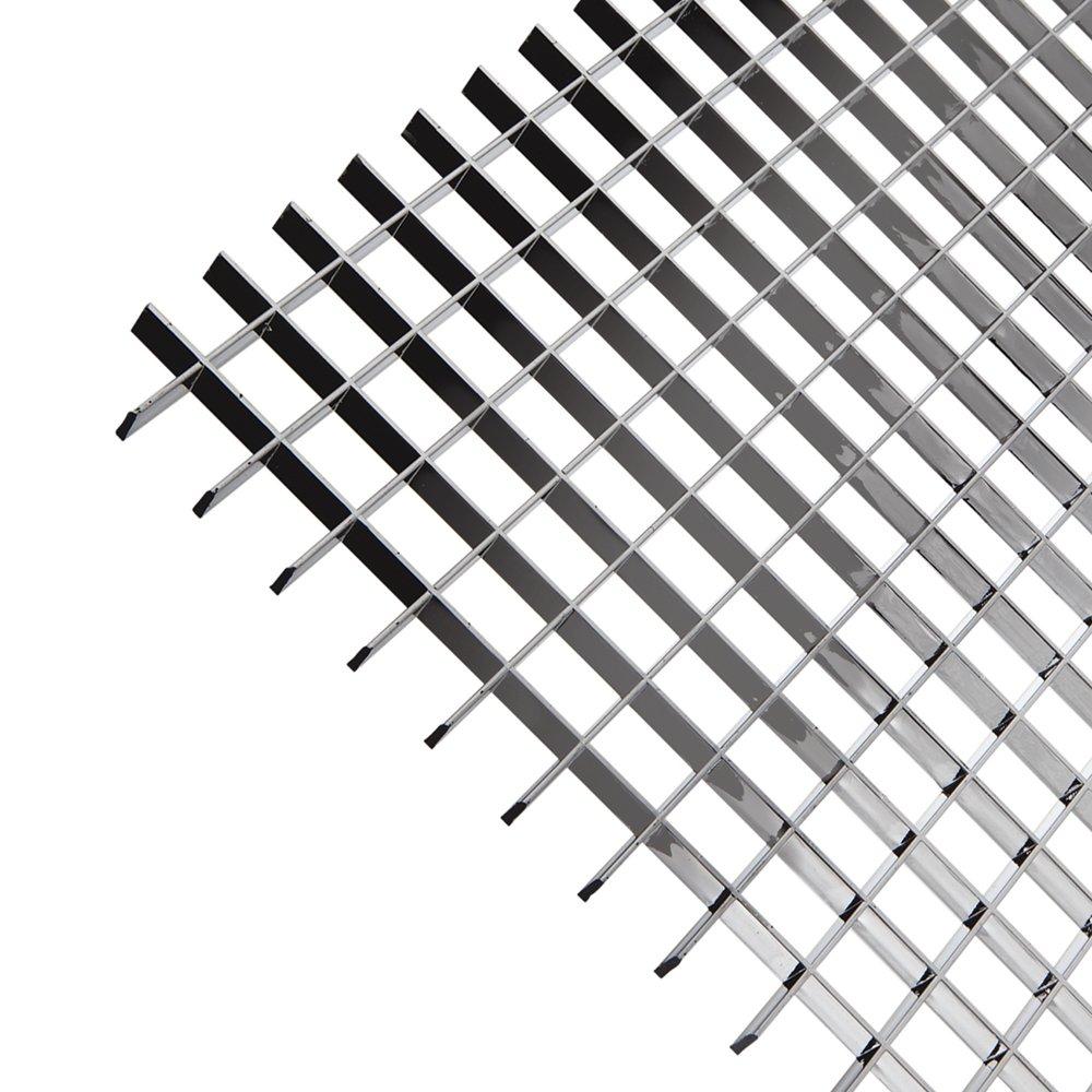 Plaskolite Metallic 2 in x 4 ft Egg Crate Styrene Louver Lens 5 Pack 