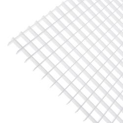 2 in x 4 ft Egg Crate White Styrene Louver Lens 5 Pack