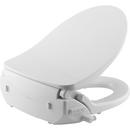 Elongated Closed Front with Cover Bidet Seat in White