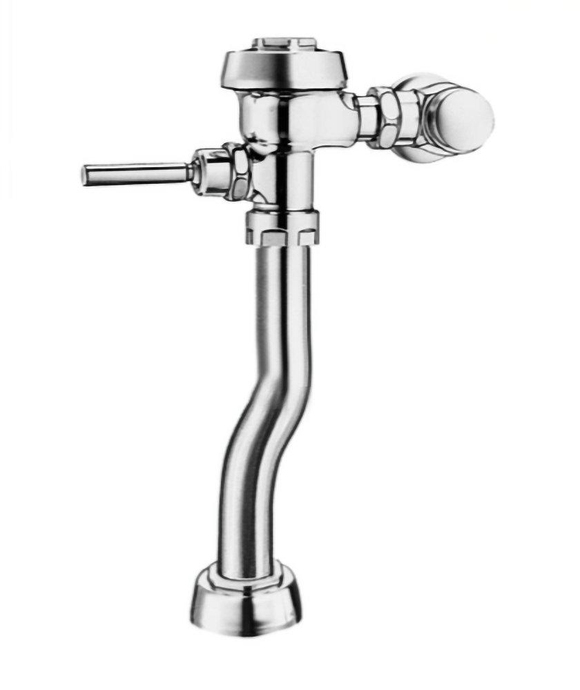 Sloan Valve Polished Chrome 1.28 gpf Exposed Manual Water Closet Flushometer with 2 Offset 