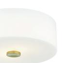 Mitzi Aged Brass 11-3/4 in. 60W 2-Light Medium E-26 Incandescent Flush Mount Ceiling Fixture 