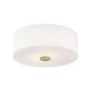 Mitzi Aged Brass 11-3/4 in. 60W 2-Light Medium E-26 Incandescent Flush Mount Ceiling Fixture 