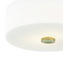 Mitzi Aged Brass 4-1/2 x 11-3/4 in. 60W 2-Light Incandescent Flush Mount Ceiling Fixture 