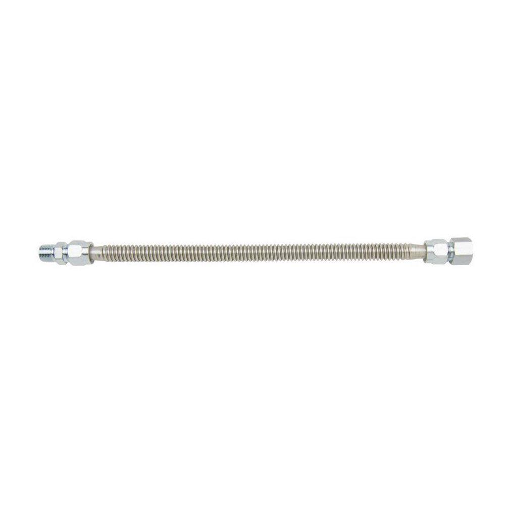 BrassCraft Stainless Steel 1/2 in. FIP x MIP Gas Appliance Connector in Stainless Steel 