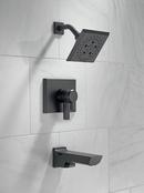 Delta Faucet Matte Black Two Handle Multi Function Bathtub & Shower Faucet (Trim Only) 