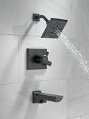 Delta Faucet Matte Black Two Handle Multi Function Bathtub & Shower Faucet (Trim Only) 