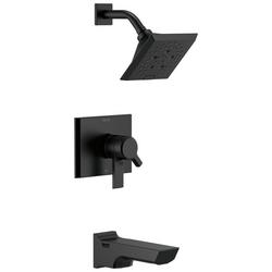 Two Handle Multi Function Bathtub & Shower Faucet in Matte Black (Trim Only)