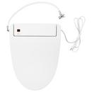 Elongated Closed Front with Cover Bidet Seat in White