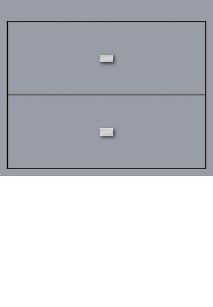 Strasser Satin Silver 24 x 21 x 19-3/4 in. Wall Mount Vanity 