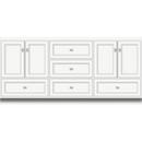 72 x 21 x 34-1/2 in. Floor Mount Vanity with 3-Drawer in Satin White