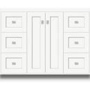42 x 21 x 34-1/2 in. Floor Mount Vanity with 6-Drawer in Satin White