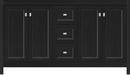 Midnight Oak 60 X 18 X 34.5 ALKI VIEW VANITY OGEE MITER MIDNIGHT OAK DB 