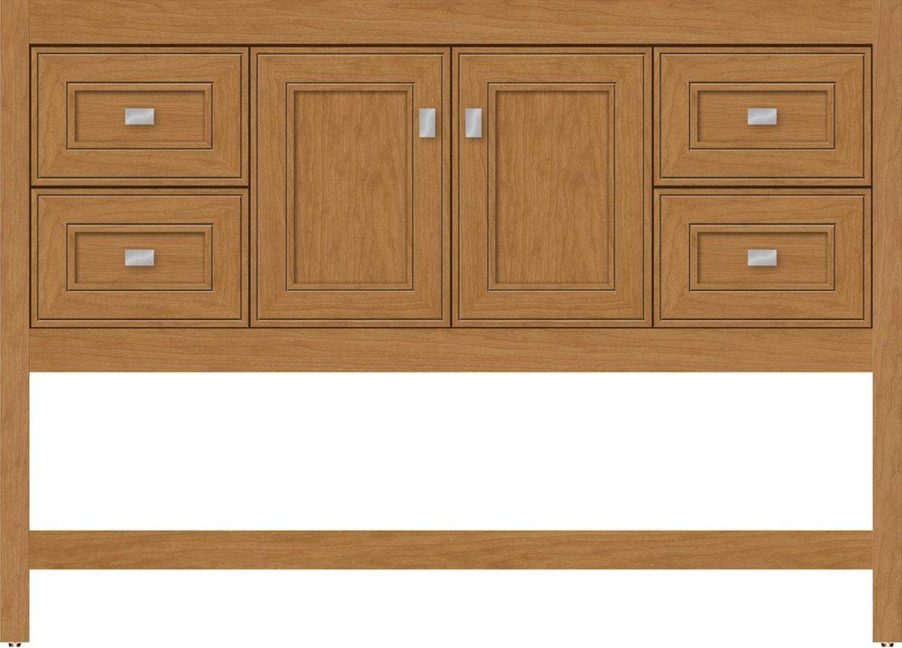 Natural Cherry 48 X 18 X 34.5 ALKI SPA VANITY DECO MITER NAT CHERRY SB 