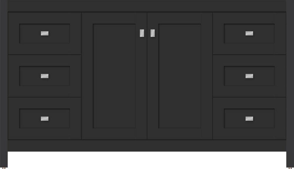 Satin Black 60 X 21 X 34.5 ALKI VIEW VANITY SHAKER SAT BLACK SB 