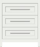 Strasser Powder Grey 30 x 21 x 34-1/2 in. Floor Mount Vanity with 3-Drawer 