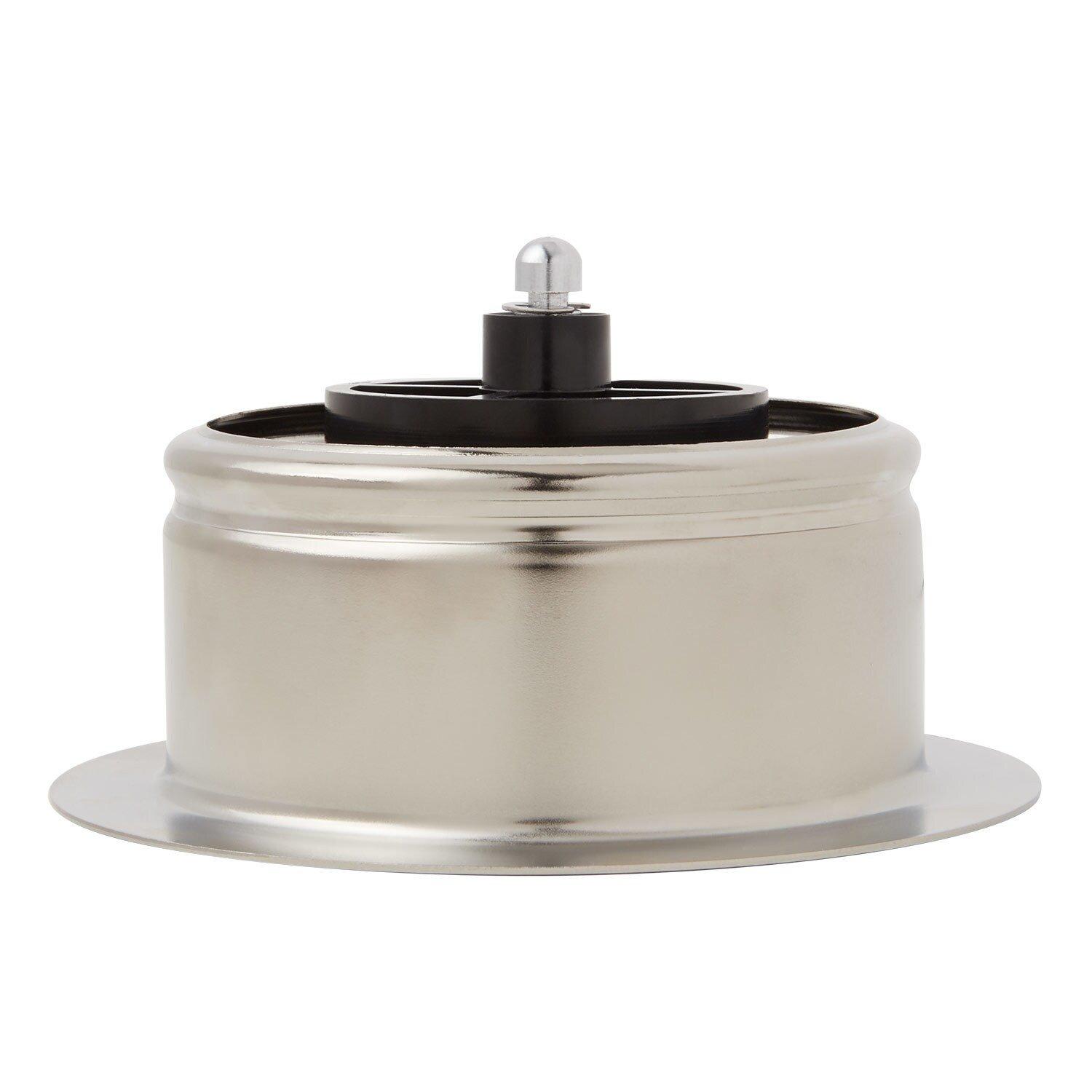 Signature Hardware Polished Nickel Stainless Steel Plastic Disposer Flange 
