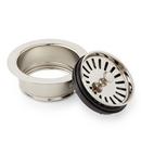 Signature Hardware Polished Nickel Stainless Steel Plastic Disposer Flange 