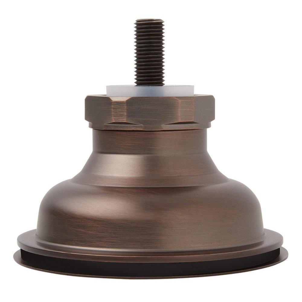 Signature Hardware Oil Rubbed Bronze 3-1/2 in. Slotted Brass Basket Strainer 