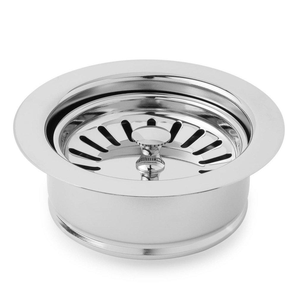 Signature Hardware Polished Chrome Stainless Steel Plastic Disposer Flange 