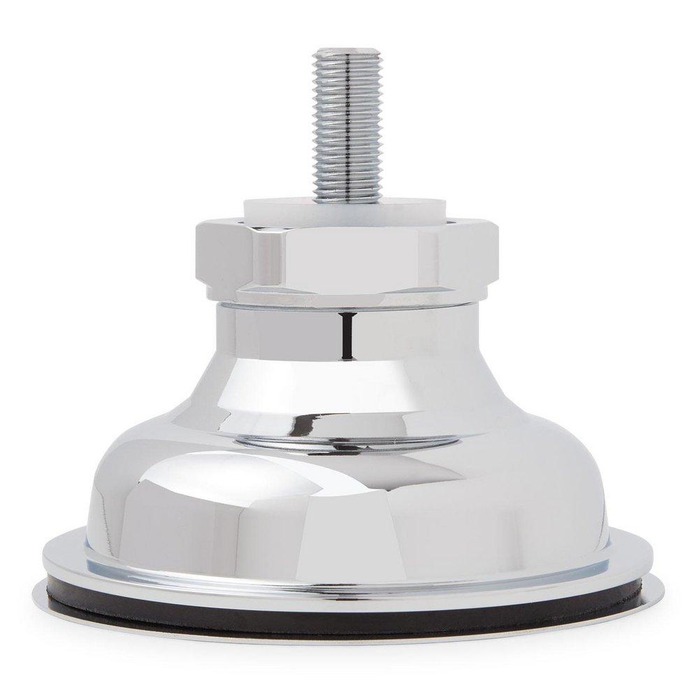 Signature Hardware Chrome 3-1/2 in. Slotted Brass Basket Strainer 