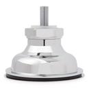 Signature Hardware Chrome 3-1/2 in. Slotted Brass Basket Strainer 