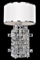Kalco Lighting Polished Chrome 20 in. 60W 1-Light Medium E-26 Incandescent Table Lamp 