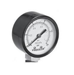 2-1/2 in. 30 psi Black Steel and Brass Utility Pressure Gauge