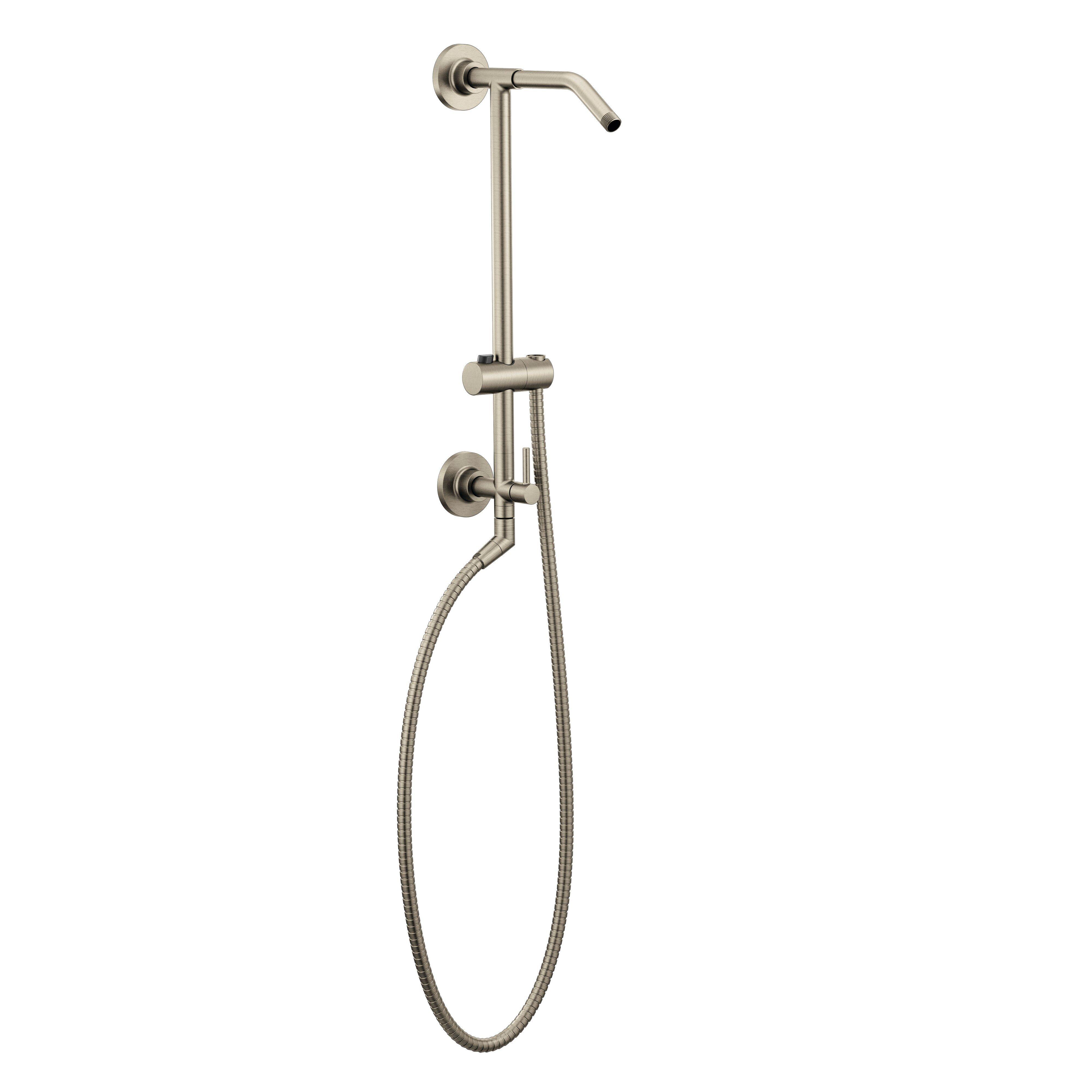 Moen Brushed Nickel Shower Rail 