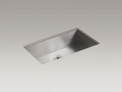 33 in. Undermount Stainless Steel Single Bowl Kitchen Sink