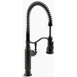 Single Handle Pull Down Kitchen Faucet in Oil Rubbed Bronze